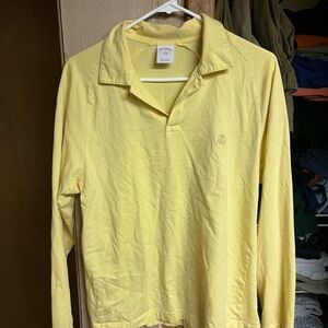 Brooks Brothers Yellow Long Sleeve Polo Shirt